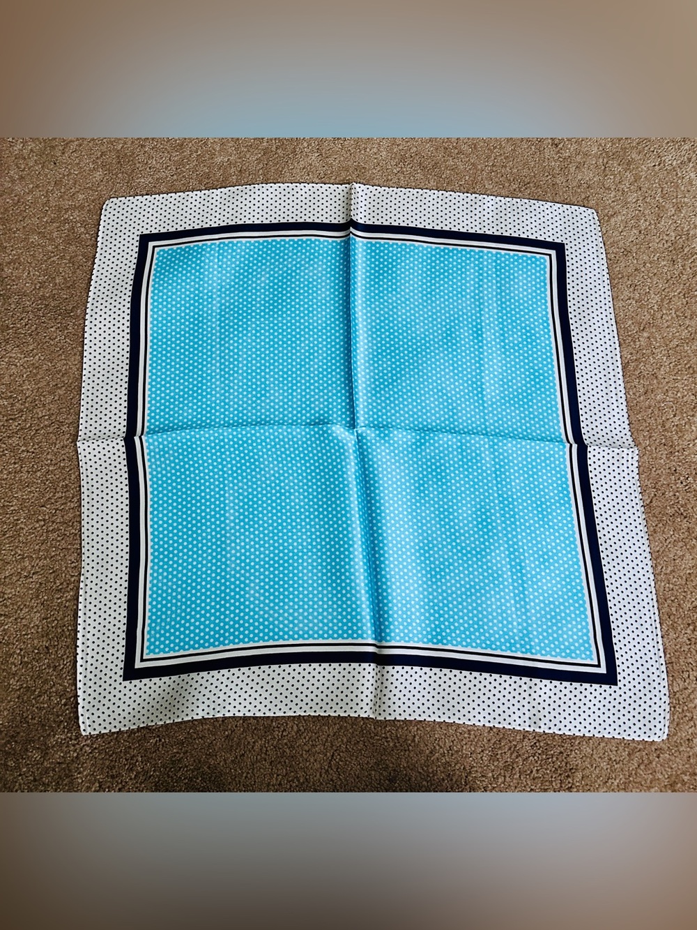 100% Mulberry Silk Scarf - Polka Dots